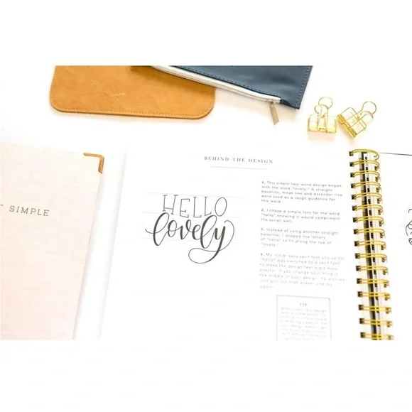 Brand New Calligraphy Book Pretty Simple Lettering - Picture 6 of 10